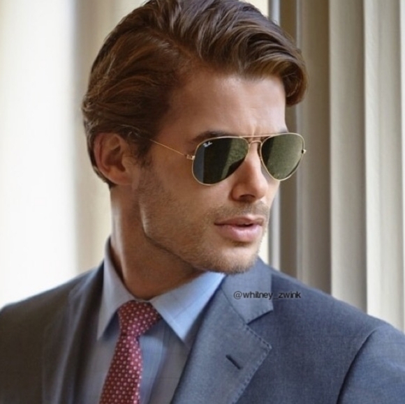 Model Display Ray-Ban Aviator Black Lens RB3025 58 / 62 Gold Frame - Picture 17 of 17